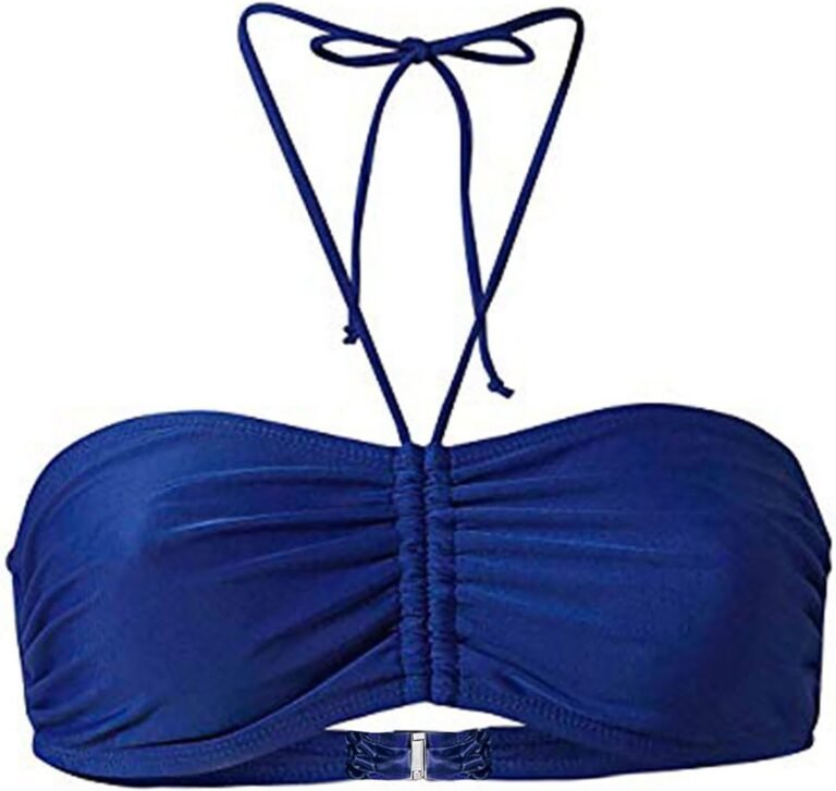 Generisch – Haut de bikini bandeau d’été Mix & Plain pour femme, mode plage 2025