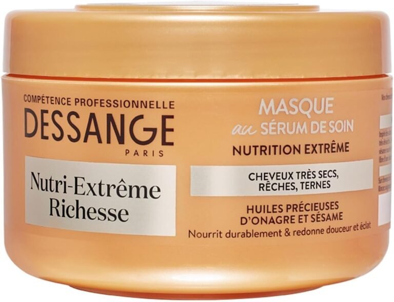 DESSANGE – Soin Nutritif Intense pour Cheveux Secs, Texture Riche et Réparatrice (250 mL) – Le Lot De 3