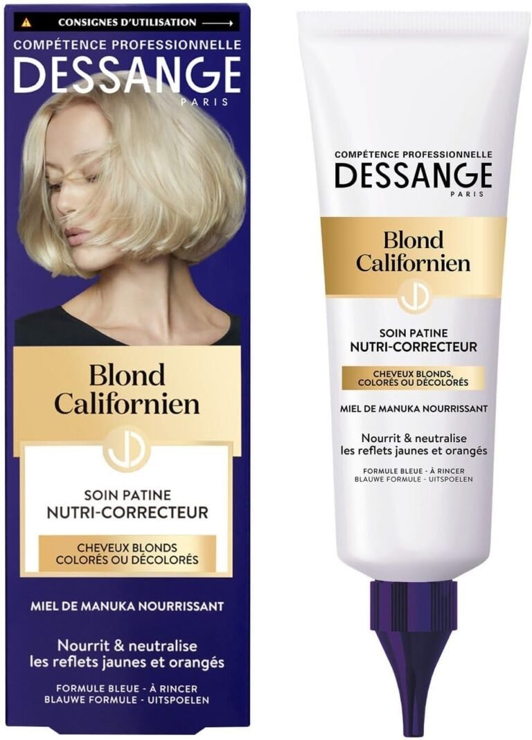 Dessange – Nutri-Corrector Care for Blonde Hair, Intense Nutrition and Shine (125 ml Tube) – Pack of 3