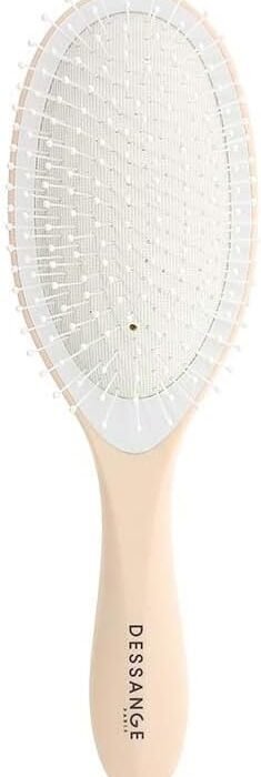 DESSANGE – Hair Brush – Oval – White Tea Bristles – Anti-oxidant – Detangling Brush – Soft Ball – Bright Hair – All Hair Types