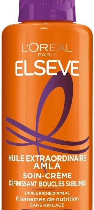 L’Oréal Paris Elseve Soin-Crème Définissant – Pour Cheveux Bouclés – Huile Extraordinaire – 200 ml