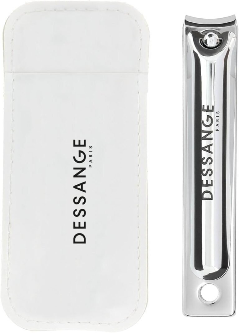 DESSANGE – Nail Clippers – Carbon – Pedicure Accessory – Non-slip Face – Nail File – Storage Pouch – Neat Foot – Clean Cut