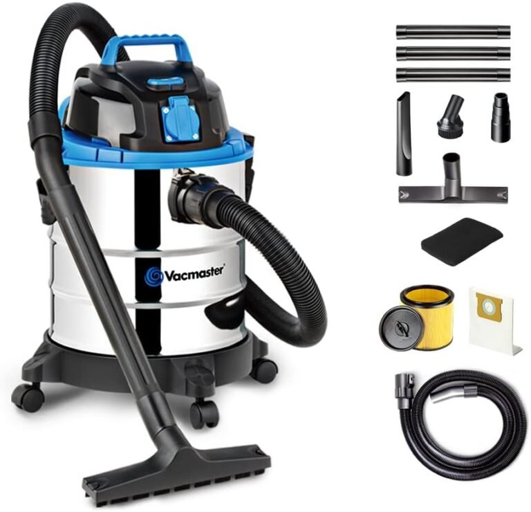 Vacmaster VQ1220SC 1250W 20L Aspirateur Eau et Poussière,Fonction Soufflerie, Puissant Professionnel Industriel Aspirateur avec & sans Sac