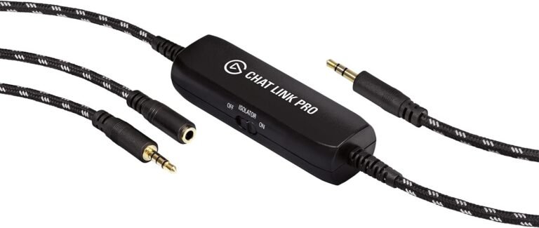 Elgato Chat Link Pro Audio Adapter for PS5, PS4, Nintendo Switch, Audio Chat Capture, Game Sound, Extra Long Cable