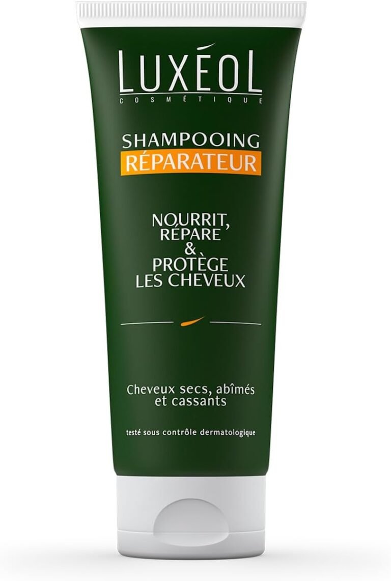 LUXÉOL – Repair Shampoo – Nutrition & Protection – Softness & Resistance – Care for Dry, Damaged & Brittle Hair – 86% Natural Ingredients – Made in France – 200ml