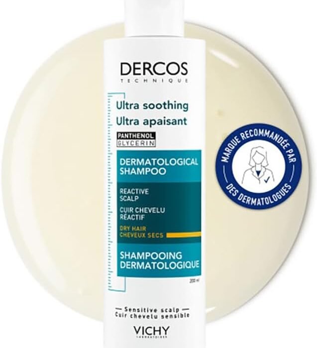 Vichy, Dercos, Ultra-Soothing, Anti-Itching Shampoo, Dry Hair, 200 ml
