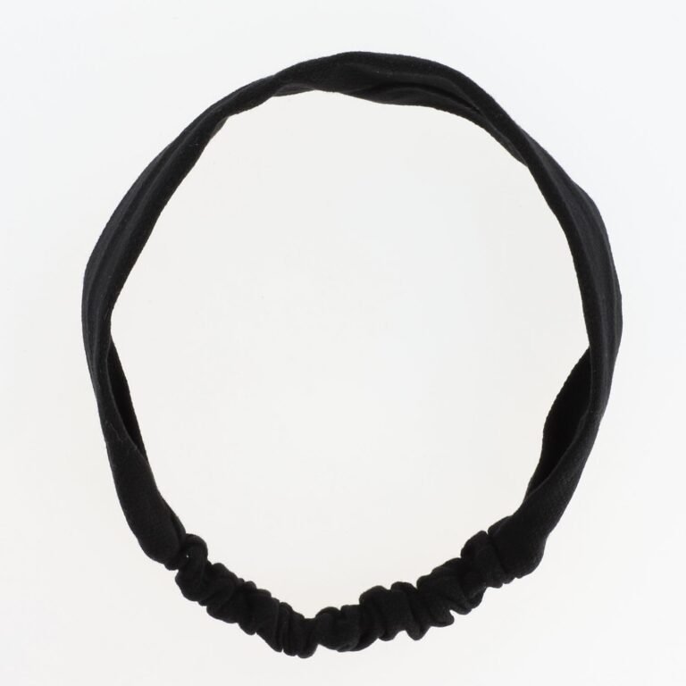 DESSANGE – Headband – Black – Textured – With Lining – Elastic – Hair Accessory – Classic Design – Delicate – Elegant – Modern Headband