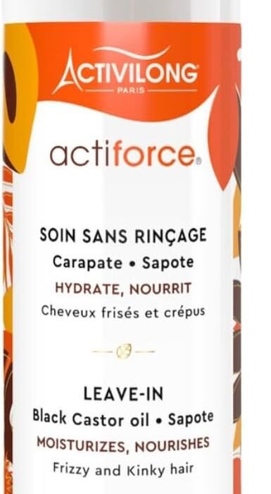 ACTIVILONG – Leave-in Actiforce – Leave-in – Kinky & Kinky Hair – 98% Natural Ingredients – Paraben, Silicone, No Mineral Oil – Made In France – 240 ml