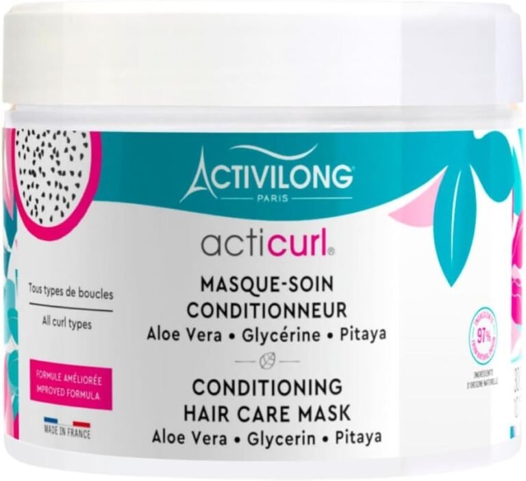 ACTIVILONG – Acticurl Conditioning Mask – All Types Of Curls – Detangles And Nourishes In Depth – 97% Natural Ingredients – Made In France – 300ml