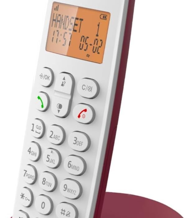 Logicom ILOA 150 Cordless Fixed Phone without Answering Machine – Solo – Analog and DECT Phones – Raspberry