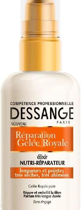 Dessange Elixir Nutri-Réparateur – Réparation Gelée Royale – Le flacon de 100 ml