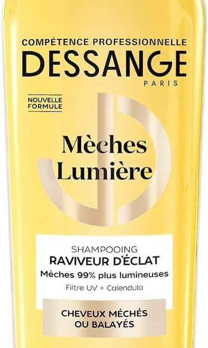 DESSANGE – Shine Reviving Shampoo – Formula Enriched With Calendula Extract & UV Filter – Nourishes & Revives Radiance – Highlighted Or Swept Hair – 280ml