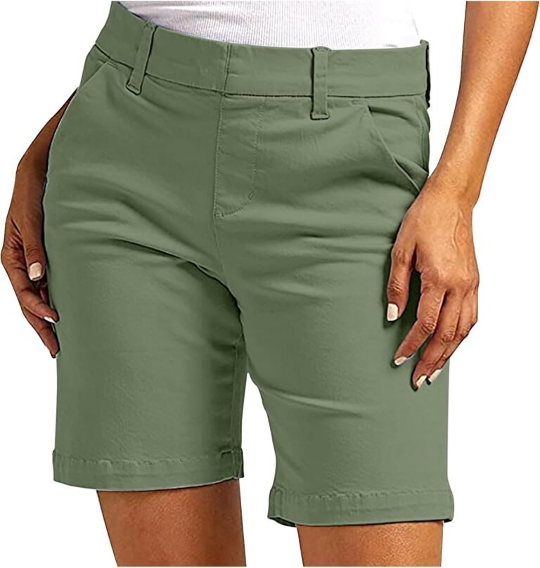 Women’s Summer Shorts Large Size Shorts and Bermuda Shorts with Pockets Drawstring Short Trousers Elastic Comfortable and Breathable Outdoor Casual Clothing Fashion Sports Shorts Jogging Cheap