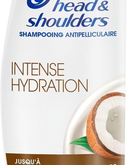 Head & Shoulders Intense Hydration Shampoing Antipelliculaire 330ml à l’Huile de Coco. Usage Quotidien. Jusqu’à 100% des Pellicules Éliminées, Cliniquement Prouvé. Tous Types de Cheveux