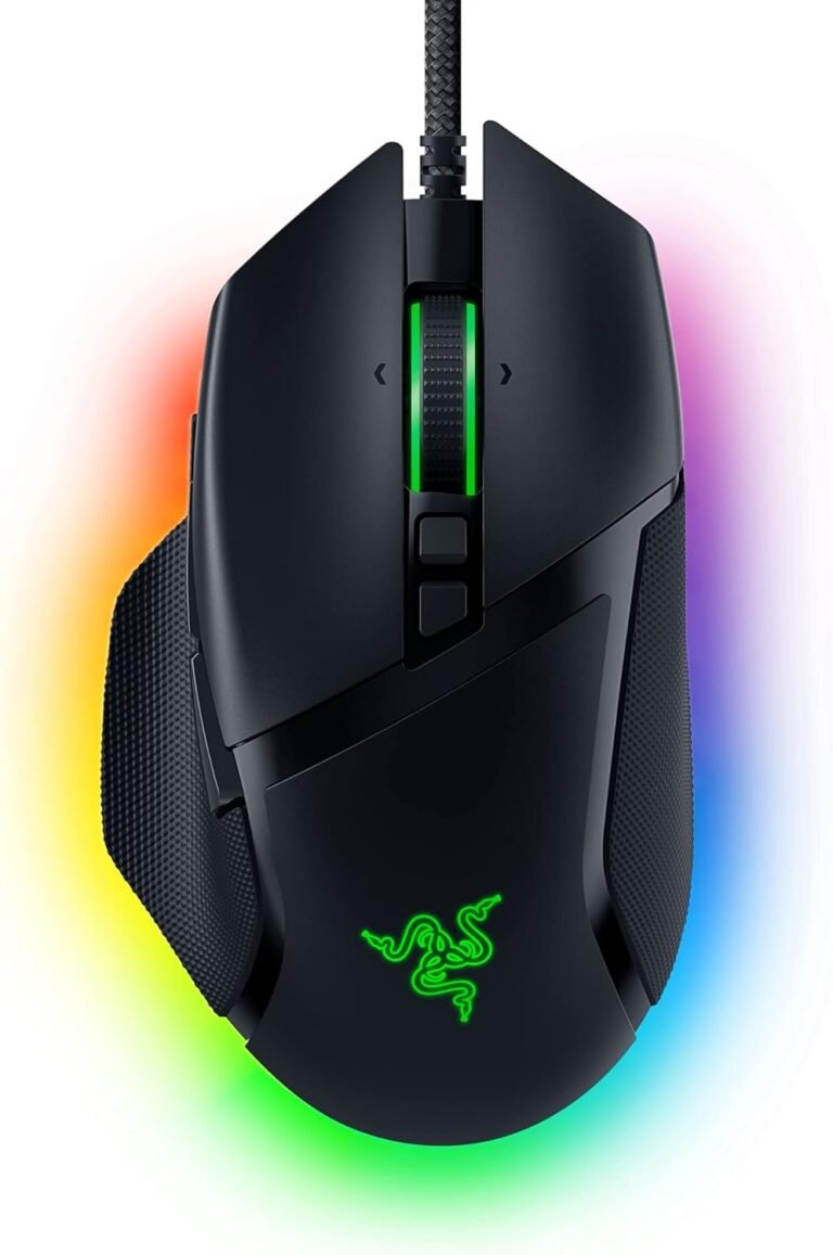 Razer Basilisk V3 Wired Gaming Mouse (10+1 Programmable Buttons, HyperScroll Tilt Wheel, Optical Mouse Switch, Focus+ Optical Sensor+ 26K DPI) Black