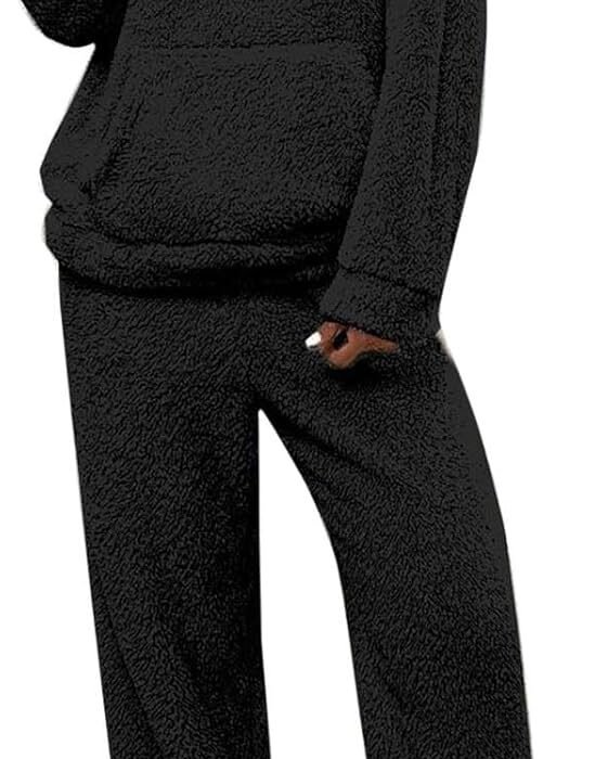 Ensembles Sportswear Femme Automne Hiver Polaire Sweats À Capuche Et Jogging Pantalons Ensemble De Sport Vetement Ample Ensemble De Jogging Activewear Décontractée Mode Chic Tenues De Sport
