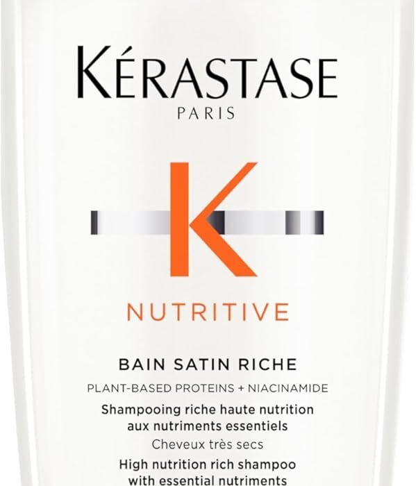 KÉRASTASE Nutritive Nourishing Shampoo for Thick Dry to Very Dry Hair – Rich Satin Bath – 500 ml