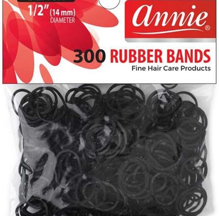 Annie Small Black Hair Elastics