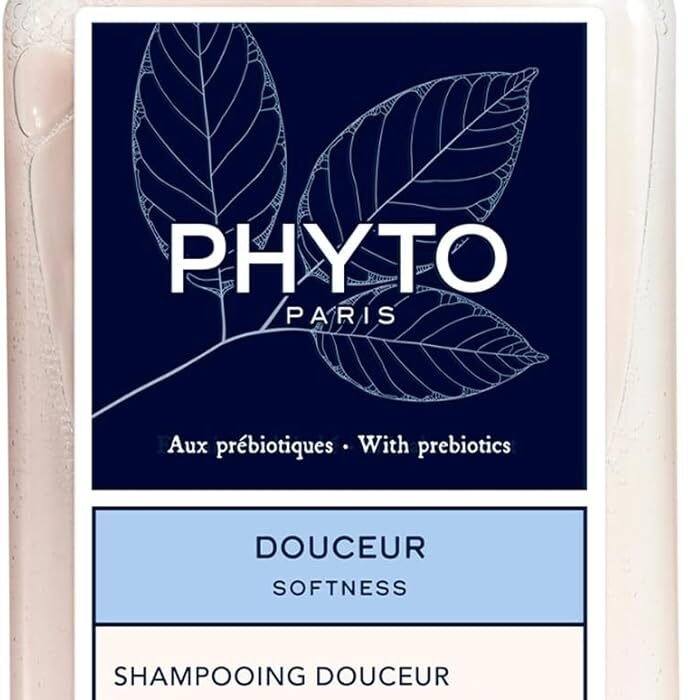 Phyto Paris – Douceur – Gentle Shampoo – Gentle Rebalancing Shampoo – Protects the Scalp – Gentle and Flexible Hair Care – Enriched with Oat Milk, White Mauve and Prebiotics