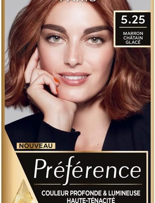 L’ORÉAL PARIS – Permanent hair colour – Long lasting and bright – 100% coverage of white hair – Preference – Shade: Antigua (5.25), Ice Chocolate Brown