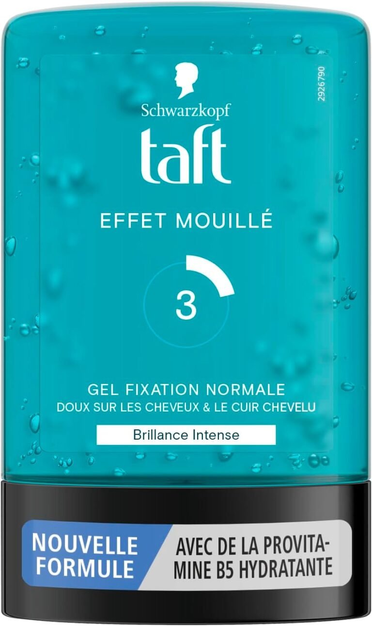 Schwarzkopf TAFT Styling Tube Gel – Wet Effect Gel – Intense Shine – Normal Hold – Gentle on Hair – Long Lasting Hold – No Sticky Effect – Formula Provitamin B5-300 ml