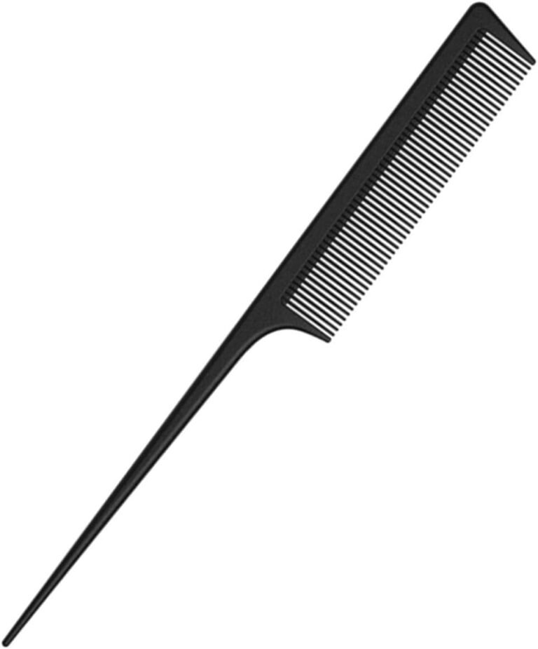 JeoPoom Anti-Static Tail Comb, Carbon Fibre Professional Tail Comb for Salon Hairdressing, for Hair and for Men and Women with Different Types