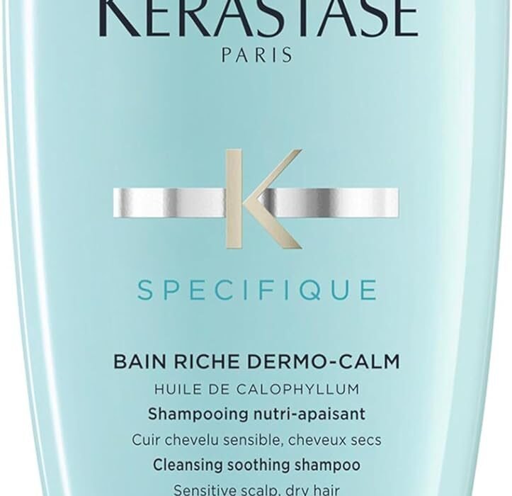 Kérastase, Specific, Nutri-Soothing Shampoo, For Dry Hair & Sensitive Scalps, Dermo-Calm Rich Bath, 250 ml