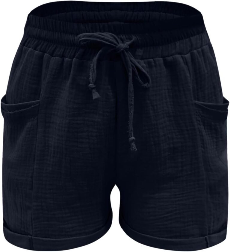 Generisch Pantalon décontracté pour femme – Coupe droite – Taille haute – Décontracté – Mode