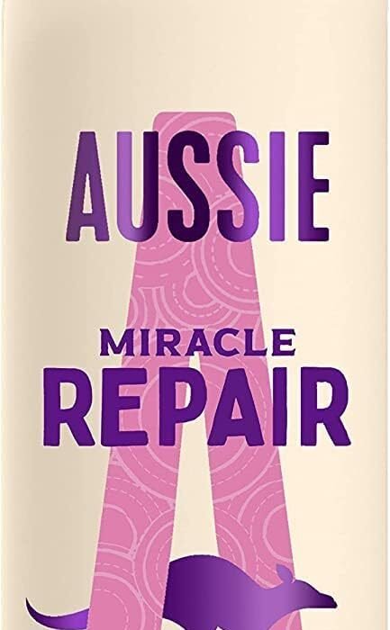 Aussie Miracle Repair Shampoo – Repair Dry & Damaged Hair, Silicone-Free, 300ml