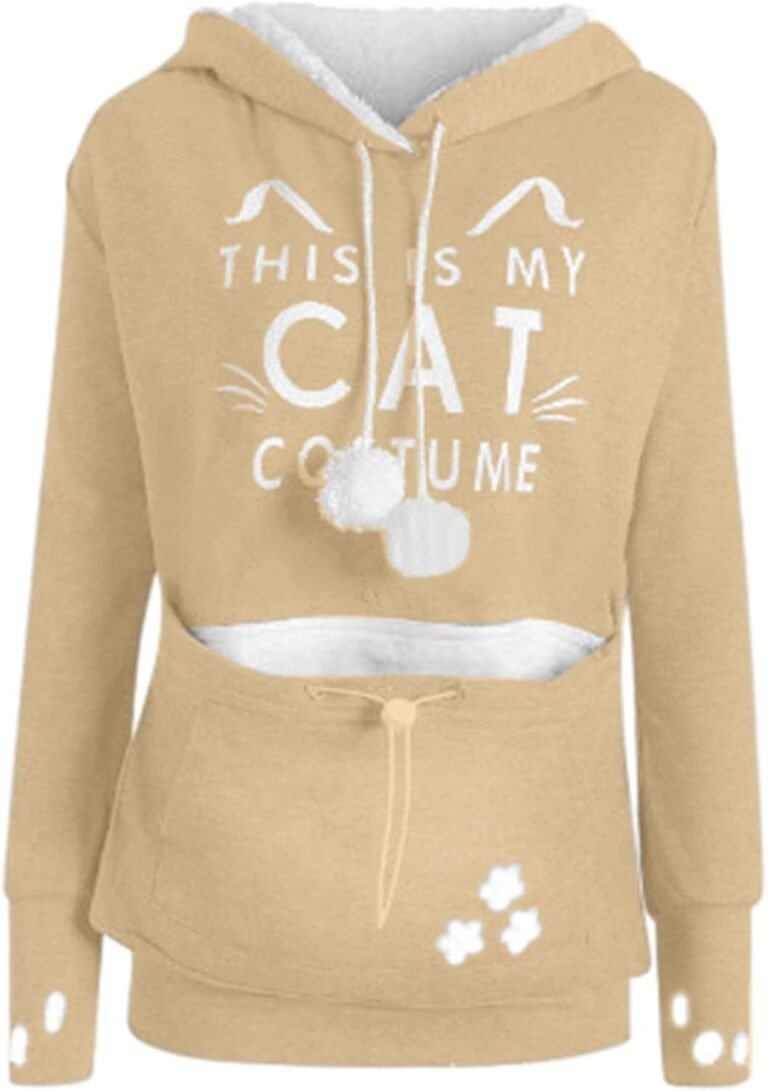 Pregnancy clothing photo shoot autumn and winter hoodie for men and women Europe and USA baby cat dog large pocket couple hoodie coat fashion pajamas fashion
