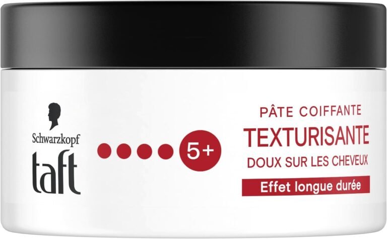 Schwarzkopf TAFT Styling Paste – Texturising Carbon Paste – Shine – Very Strong Hold – Soft on Hair – Long Lasting Hold – No Sticky Effect – Formula Provitamin B5-100 ml