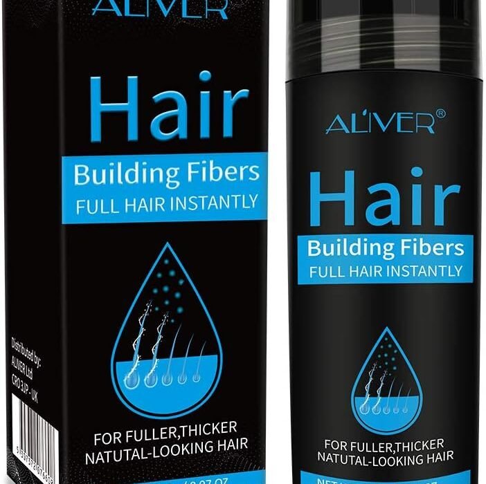 Fiber/Hair Loss Concealer Professional Powder Spray for Increases Volume (Black)