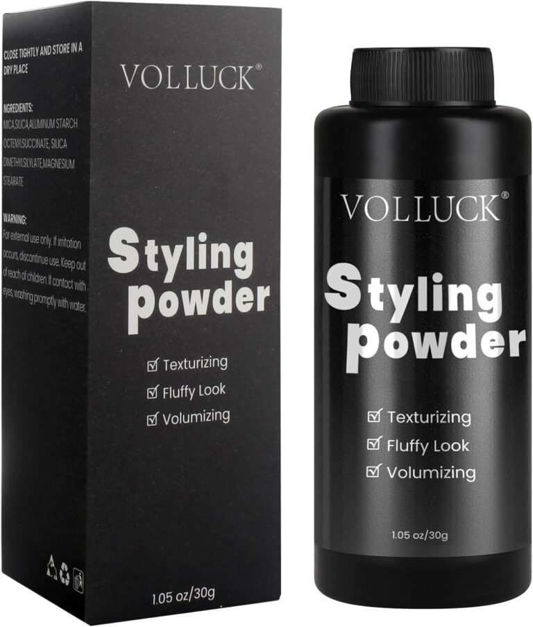 VOLLUCK Poudre Coiffante Homme 30g – Effet Volume & Tenue Longue Durée, Poudre Texturisante Cheveux Effet Mat – Texture Définie, Efficacité Instantanée & Facilité d’Utilisation