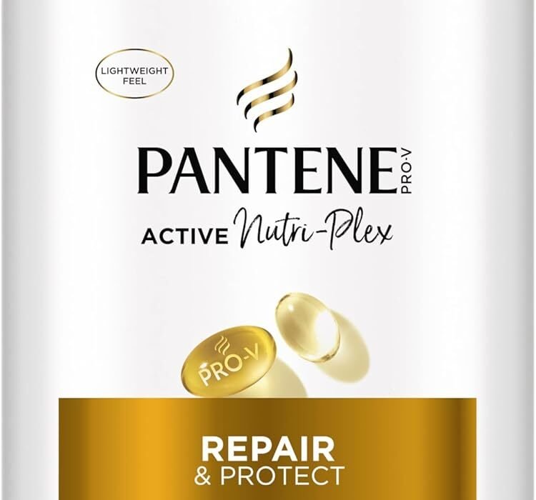 Pantene Pro-V Repair & Protect Conditioner 1000ml Pump for Fragle, Dry and Damaged Hair. Light Daily Conditioner, No Greasy Finish. Pro-Vitamin B5 and Nutrient Complex