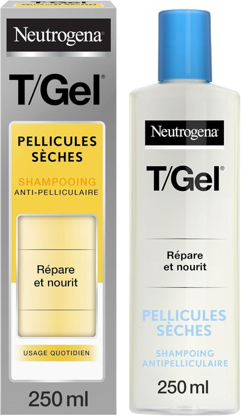 Neutrogena | Anti-dandruff T/Gel Dry Dandruff Shampoo (250ml bottle) – Shampoo for dry and damaged hair – Repairing and nourishing hair care for daily use