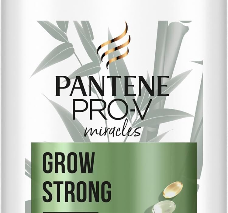 Pantene Biotin and Bamboo Shampoo, Grow Strong, Helps Reduce Hair Loss, 1000 ml