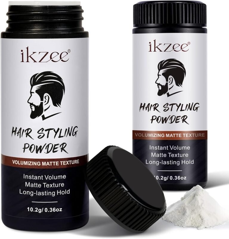 Styling Powder for Men, 2 Pieces Hair Texture Powder, Natural Looking for Men, Matte Texture, Long Lasting Hold – Easy to Apply, Non Greasy