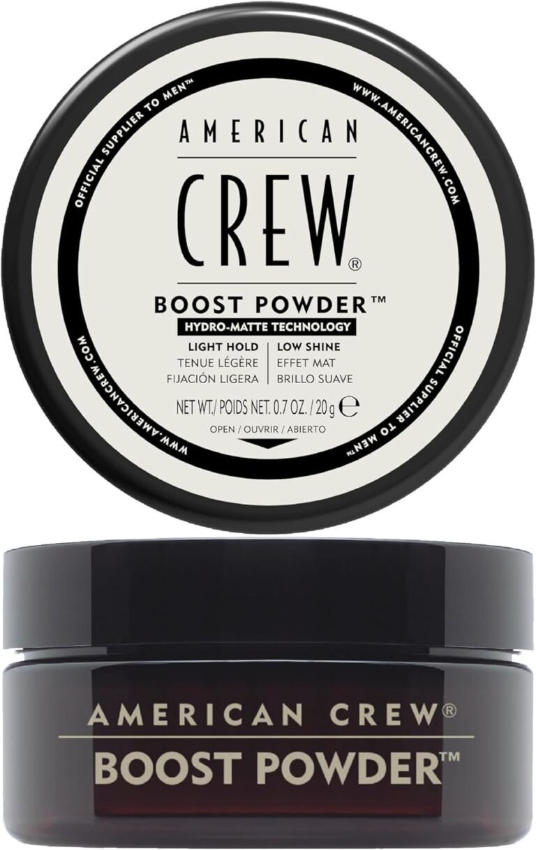 American Crew – Boost Powder – Poudre Coiffante Homme Volumisante – Produit Coiffant Finition Mate – Tous Types de Cheveux – Produit Cheveux Formule Professionnelle – 20g