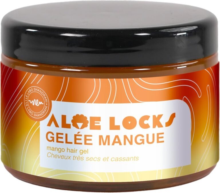 Aloe Locks | Setting Mango Jelly | Shaping & Styling Your Locks, Braids & Curls | Ultra-Nourishing Care | Softens Hair Fiber | For Dry Hair | Made in France | 300ml
