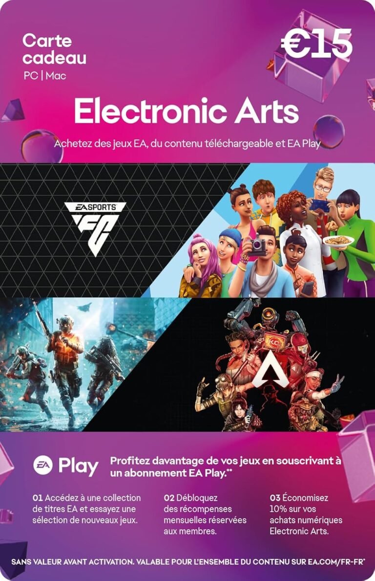 EA Carte cadeau 15 € | Téléchargement PC/Mac – Code