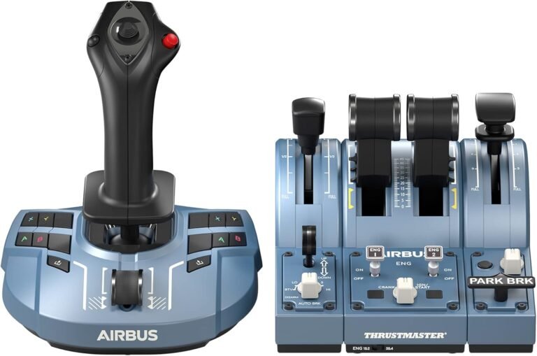 Thrustmaster TCA Captain Pack X Airbus Edition – Manche de vol et quadrant d’accélérateur de haute précision pour Xbox Series X|S, Xbox One et PC