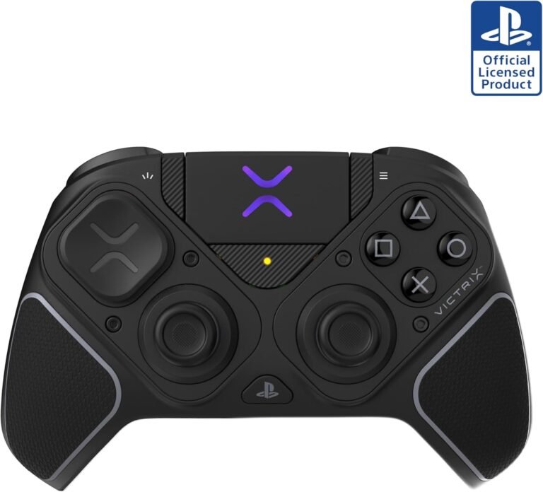 Turtle Beach Victrix Pro BFG Reloaded Noir PlayStation Manette de gaming modulaire sans fil w/Bluetooth, module Fightpad et effet Hall pour PlayStation 5, PlayStation 4 et PC