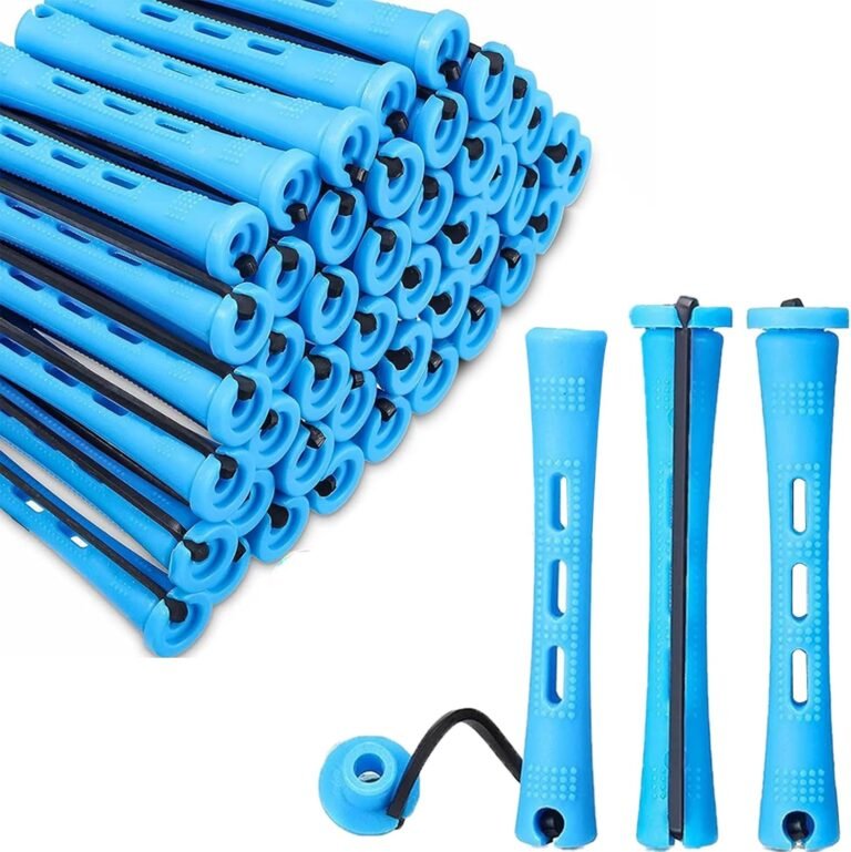 60 Pieces Permanent Hair Curl Kit Small Size, 0.35 Inch Short Hair Curlers, Perm Curler Kits for Women, for Natural Long Hair Short Hair Styling Tool Curlers