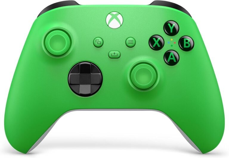 Xbox Manette sans Fil – Velocity Green Pour Xbox Series X, Series S, One, Windows 10 & 11, Android et iOS