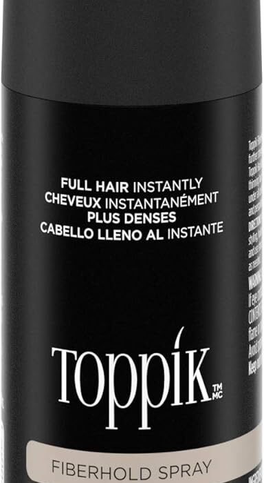 TOPPIK Spray Sublimateur 118ml – Laque Fixatrice Renforçant le Lien entre les Fibres Capillaires et les Cheveux – Pour une Meilleure Tenue et une Brillance Accrue