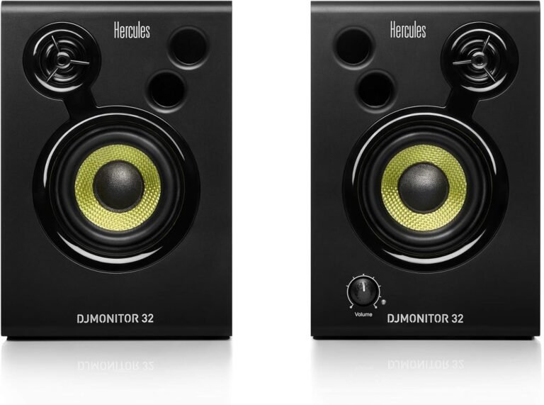 Hercules DJMonitor 32 – 2 active monitoring speakers of 15 watts RMS each