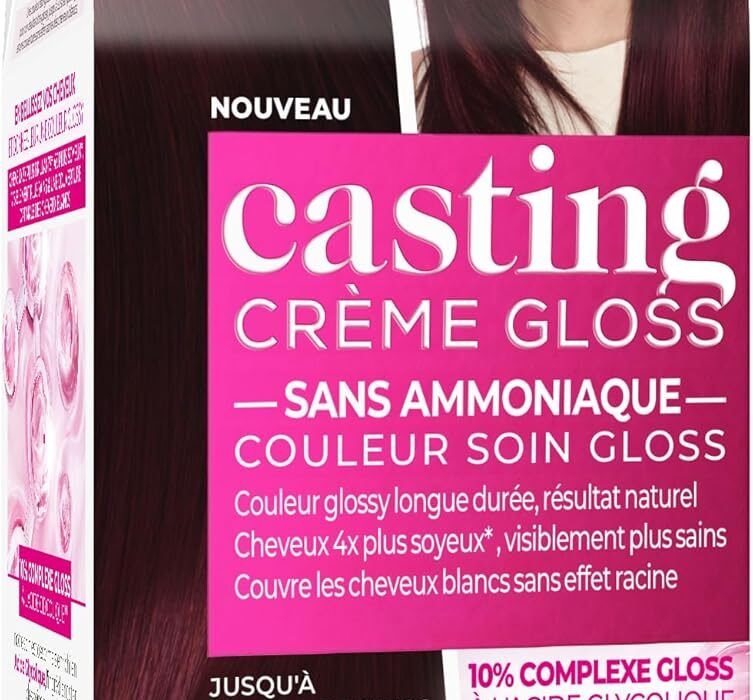L’ORÉAL PARIS – Semi-Permanent Hair Colour Tone on Tone – Gloss Care Colour – Ammonia Free – Casting Cream Gloss – Shade: Black Cherry (3.60)
