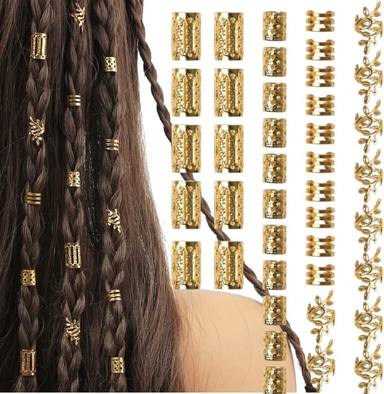 Hair Jewelry Braid Hair Braid Hair Clips 40 Pieces Dreadlocks Accessories Dreadlocks Dreadlocks Accessories for Men Women Girls Boys (A(40PCS))