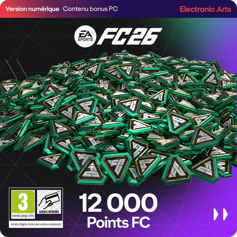 EA Sports FC 26 12000 UT Points PCWin | Téléchargement code EA App | Jeu Vidéo | Français