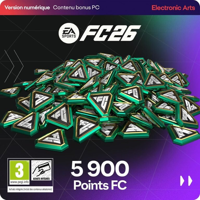 EA Sports FC 26 5900 UT Points PCWin | Téléchargement code EA App | Jeu Vidéo | Français